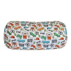 Beaded Bolster Pillow 6.7" x 11.8" Multicolor Soccer Skateboard Video Game Cap